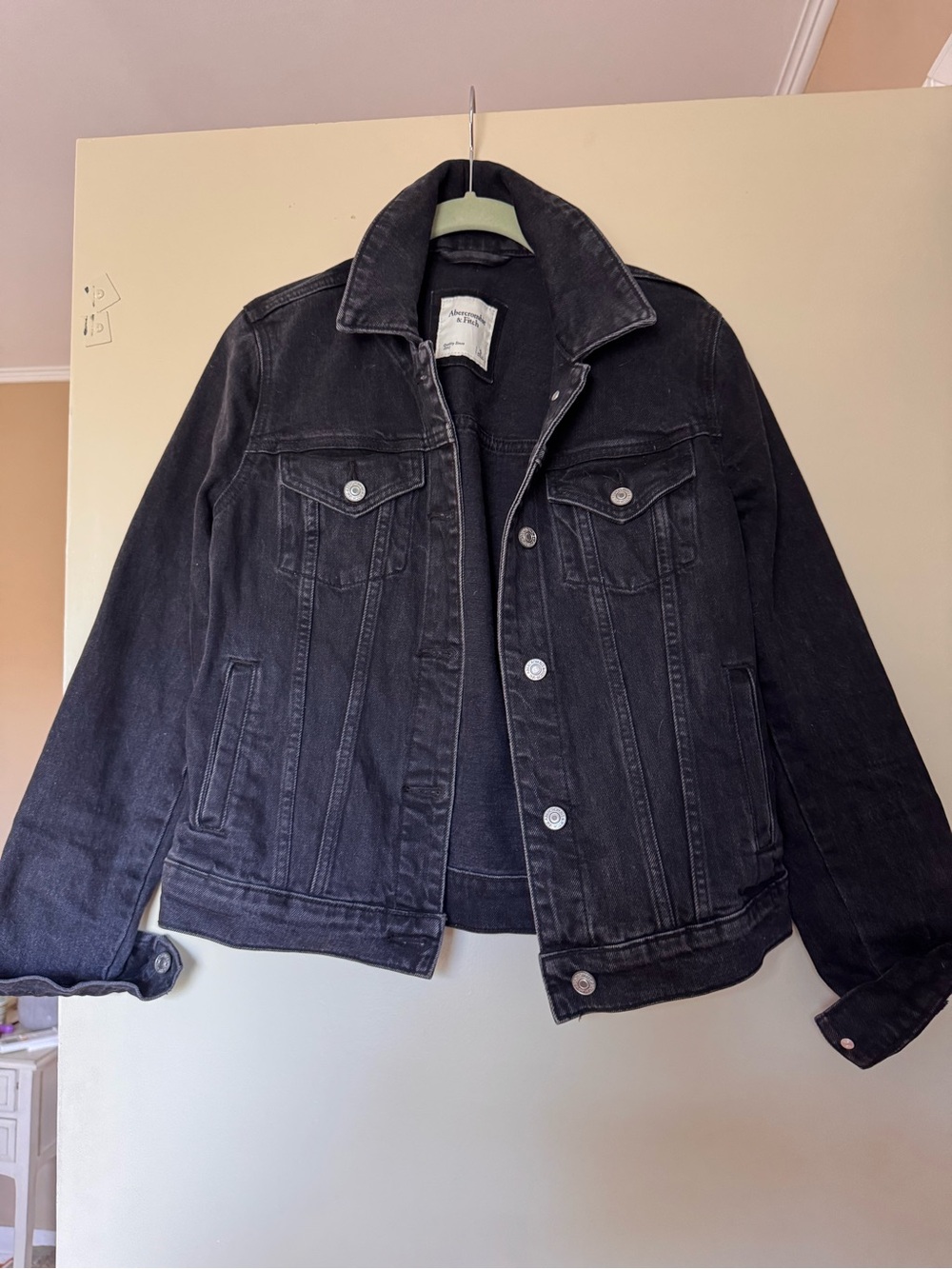 Abercrombie & Fitch Black Jean Jacket